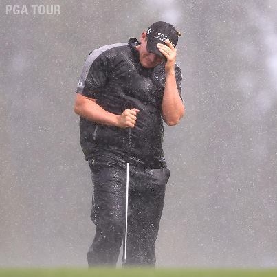Constant wind and rain have wrecked havoc with the PGA Tour's 2013 season opener at Kapalua. Scott Stallings, pictured above, is one of the players who has tried to weather a lengthy early season delay. Photo by PGATour.com.